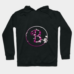 Monogram fairy flowers, letter B Hoodie